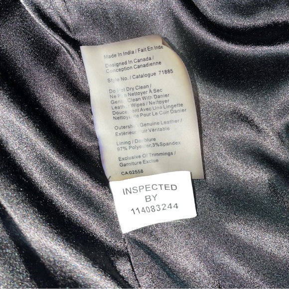 Blink | 100% Genuine Lamb Leather Moto Jacket - Picture 8 of 8